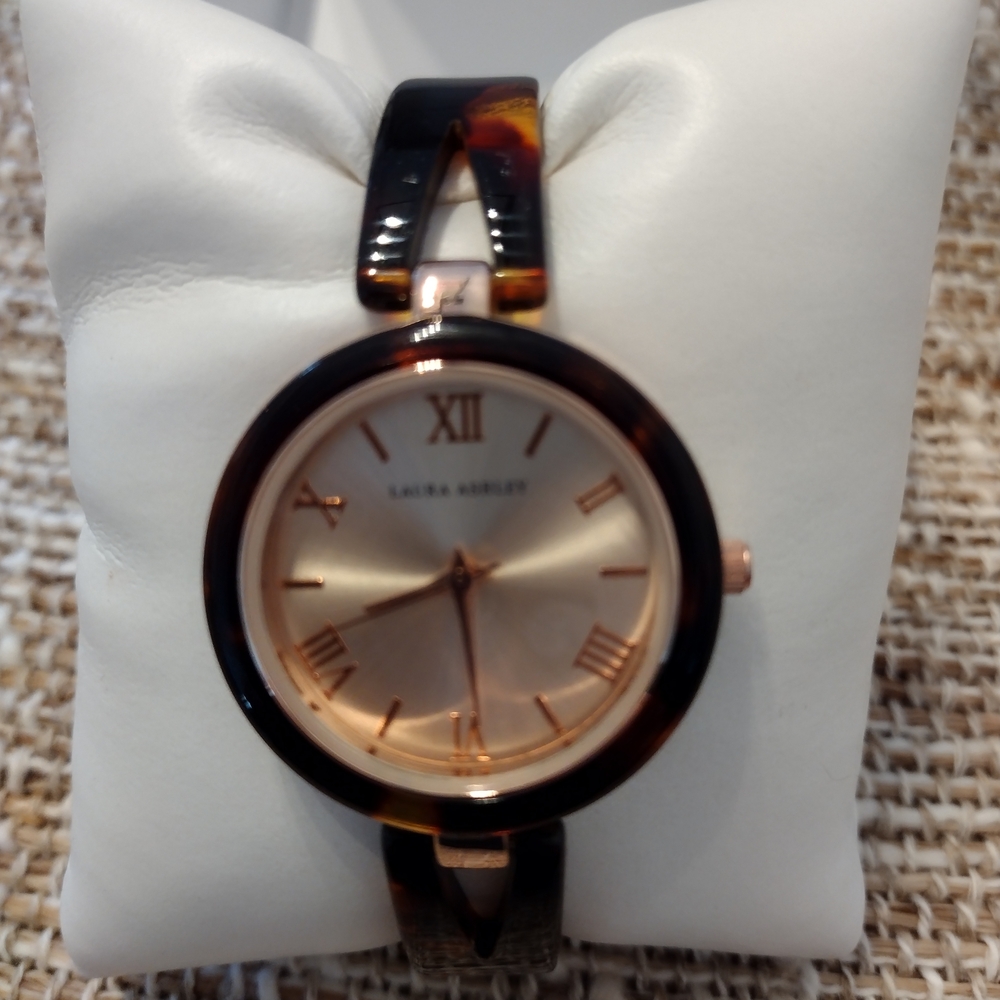 Laura Ashley Tortoise Shell Women's Bangle Watch